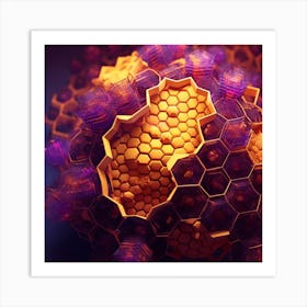 3d Rendering Of A Virus 2 Art Print