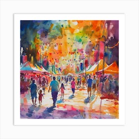 Sydney Market Art Print