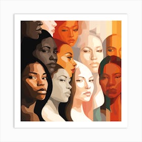 Women'S Faces Art Print