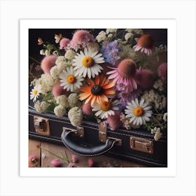 Flowers in a case Art Print