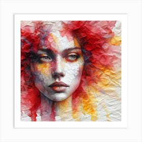 The Abstract Young Lady Art Print