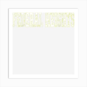 Federal Heights Vintage White Text Apparel Art Print