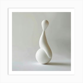 White Sculpture Art Print