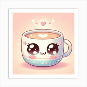 Cute Coffee Mug Art Print