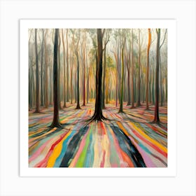 Colorful Trees 7 Art Print