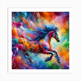 Colorful Horse Art Print