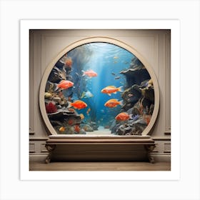 Aquarium In A Room Art Print