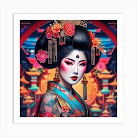 Geisha 173 Art Print