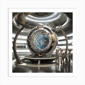 Alien Space Station Art Print