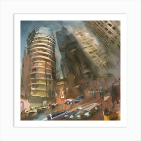 The Building Art Print