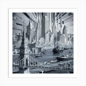 Futuristic Cityscape 34 Art Print