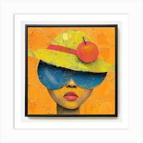 Woman In A Hat 1 Art Print