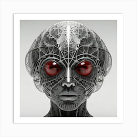 Alien Head 3 Art Print