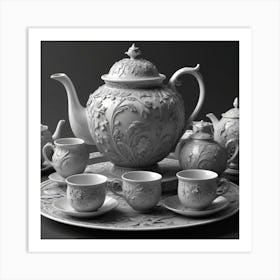 Tea Set 11 Art Print