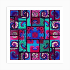 Geometric Mosaic 10 Art Print