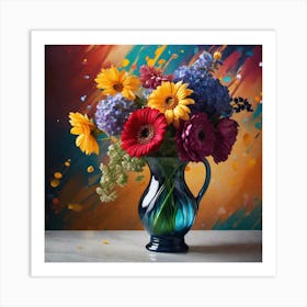 Flowers In A Vase 62 Art Print