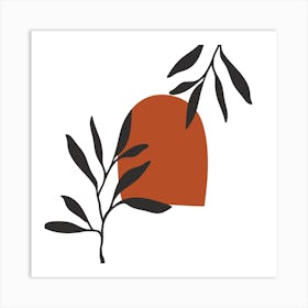 Leafy Boho Art Print