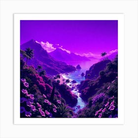 Purple Landscape Art Print