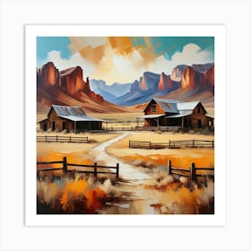 Rancho Doble Art Print