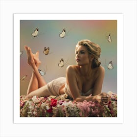 Butterfly Fluttering Art Print