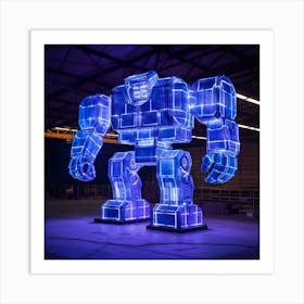 Robot Sculpture Art Print