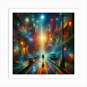 Psychedelic City 8 Art Print