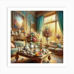 Tea Party 5 Art Print