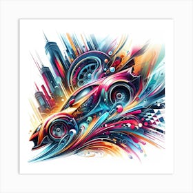 Racing Car Art Print