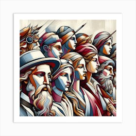 Group Of People Art Print