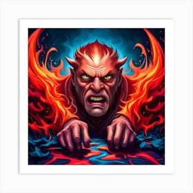 Devil Head 11 Art Print