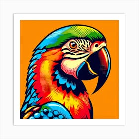 Colorful Parrot 5 Art Print