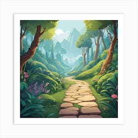 Default Path Art 0 Art Print