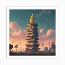 Banana Tower Poster