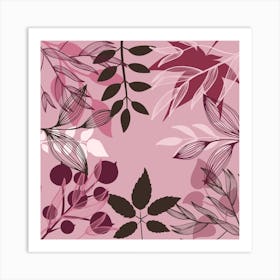 Abstract Leaves 12 Art Print