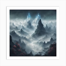 Ice Mountains Art Print