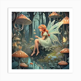 Fairy In The Forest 5 Art Print