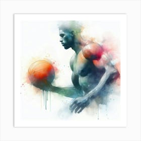 Basketball Player 1 Art Print