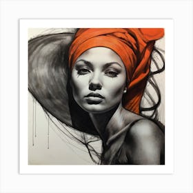 Woman In A Turban Art Print