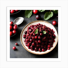 Cranberry Sauce 2 Art Print