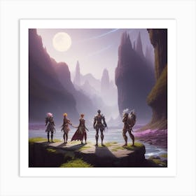 A Grand Fantastical Landscape Art Print