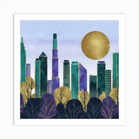 Chicago Skyline Canvas Print Art Print