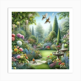 Garden In Bloom Art Print