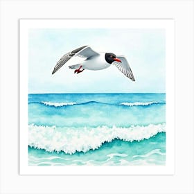 Seagull Flying Art Print