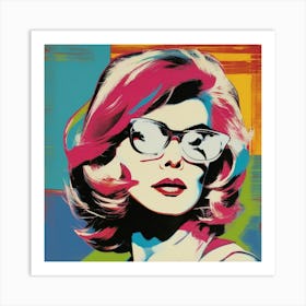 'The Woman In Glasses' Art Print