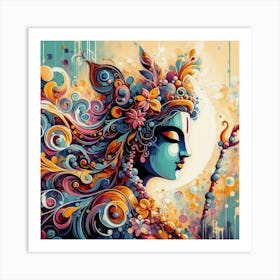 Lord Krishna 16 Art Print