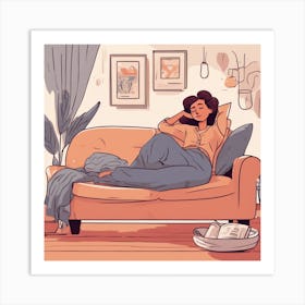 Maddies Mood Living Room Art print 6 Art Print