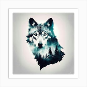 Wolf Portrait 1 Art Print