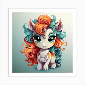 Cute Unicorn 5 Art Print