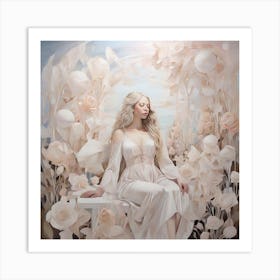 Leonardo Diffusion Xl Ethereal Dreams Portrays White Women In 0 Art Print