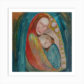 Living Room Wall Art, Madonna and Child Art Print